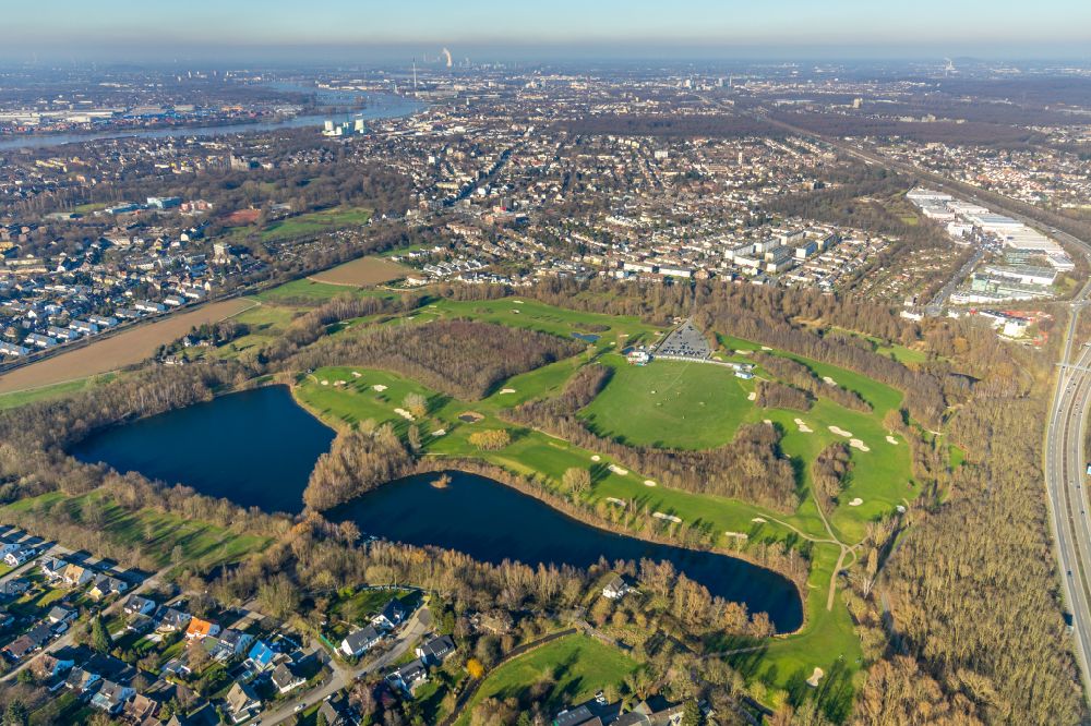 Luftaufnahme Duisburg - Golfplatz Golf & More in Duisburg im Bundesland Nordrhein-Westfalen, Deutschland