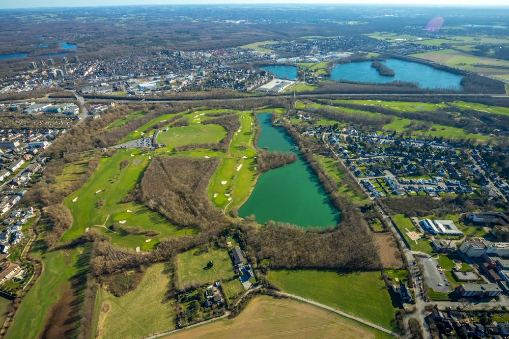 Luftaufnahme Duisburg - Golfplatz Golf & More in Duisburg im Bundesland Nordrhein-Westfalen, Deutschland