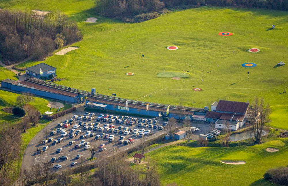 Duisburg aus der Vogelperspektive: Golfplatz Golf & More in Duisburg im Bundesland Nordrhein-Westfalen, Deutschland