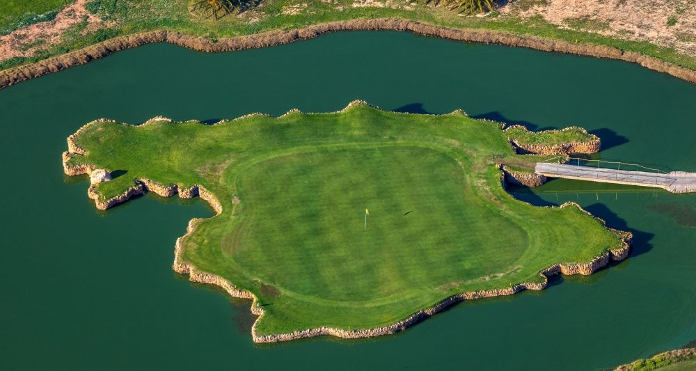 Luftaufnahme Calvia - Golfplatz Golf Santa Ponsa II in Calvia in Balearische Insel Mallorca, Spanien
