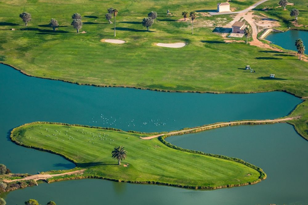 Luftbild Calvia - Golfplatz Golf Santa Ponsa II in Calvia in Balearische Insel Mallorca, Spanien