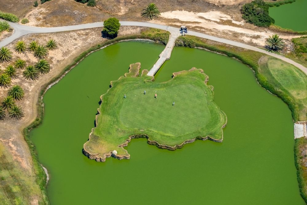 Calvia aus der Vogelperspektive: Golfplatz Golf Santa Ponsa II in Calvia in Balearische Insel Mallorca, Spanien