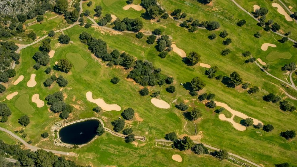 Luftbild Son Termes - Golfplatz Golf de Son Termes Ctra. de S'Esglaieta a Santa in Son Termes in Islas Baleares, Spanien