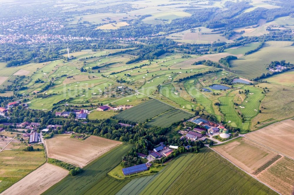 Luftaufnahme Bruchsal - Golfplatz Golfclub Bruchsal e.V. in Bruchsal im Bundesland Baden-Württemberg, Deutschland