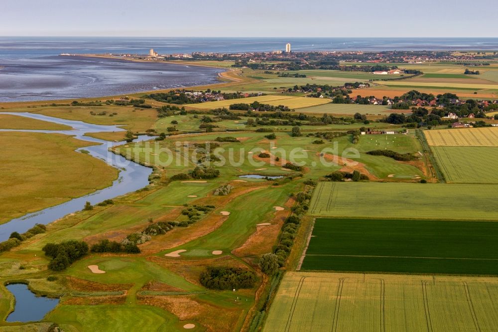 Luftbild Warwerort - Golfplatz des Golfclub Büsum Dithmarschen e.V. in Warwerort im Bundesland Schleswig-Holstein, Deutschland