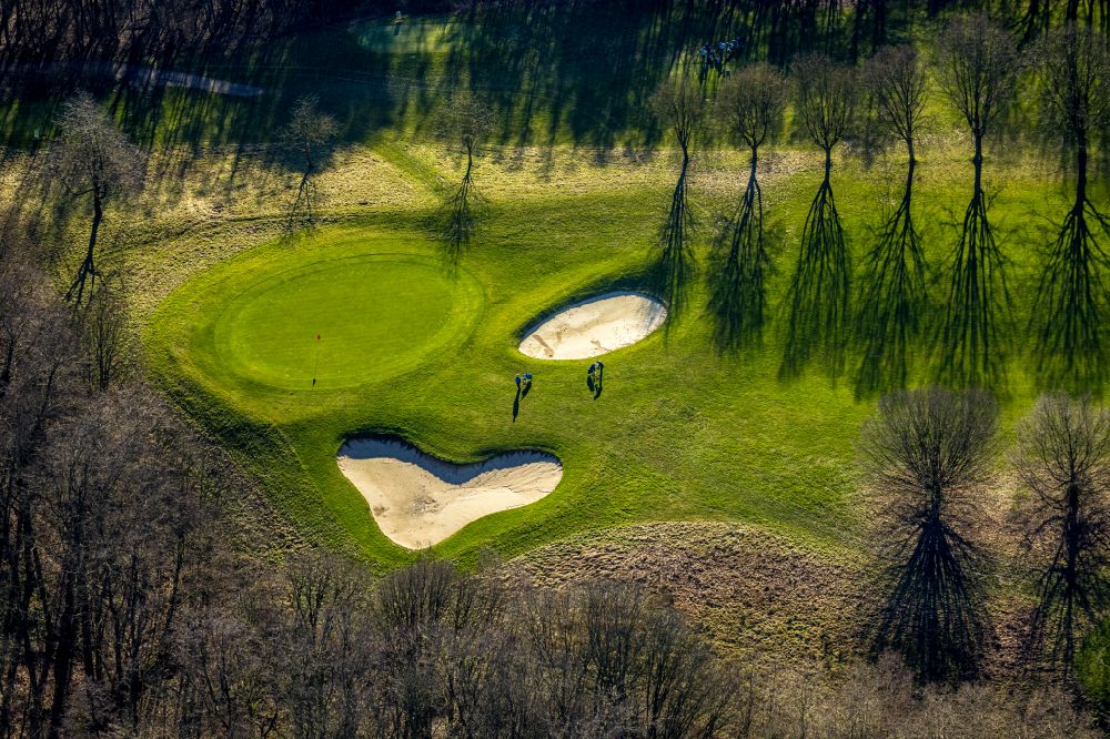 Frohlinde von oben - Golfplatz Golfclub Castrop-Rauxel e.V. in Frohlinde in Frohlinde im Bundesland Nordrhein-Westfalen, Deutschland