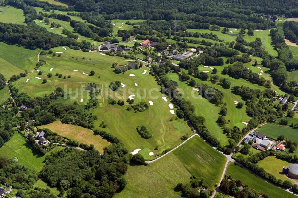 Essen von oben - Golfplatz Golfclub Essen-Heidhausen e. V. in Essen im Bundesland Nordrhein-Westfalen, Deutschland