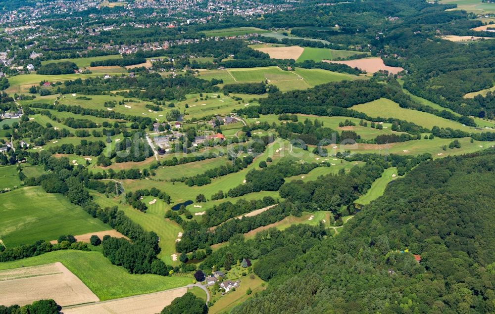 Essen aus der Vogelperspektive: Golfplatz Golfclub Essen-Heidhausen e. V. in Essen im Bundesland Nordrhein-Westfalen, Deutschland