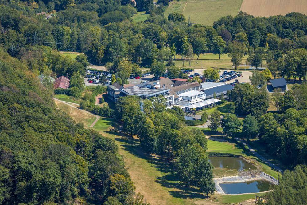 Sprockhövel aus der Vogelperspektive: Golfplatz des Golfclub Felderbach e.V. Frielinghausen in Sprockhövel im Bundesland Nordrhein-Westfalen, Deutschland