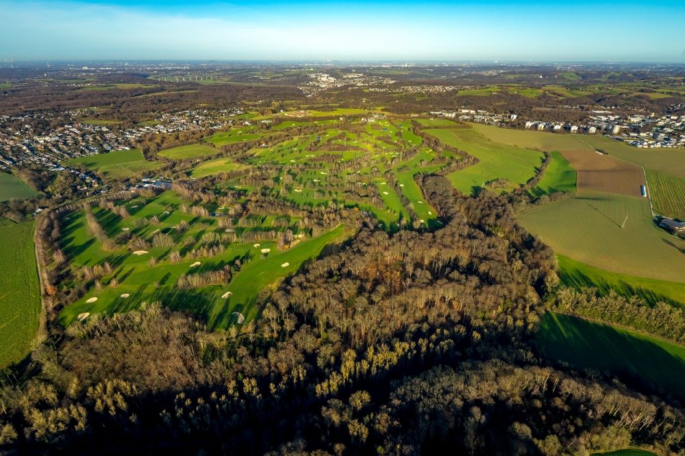 Luftbild Heiligenhaus - Golfplatz Golfclub Hösel im Ortsteil Unterilp in Heiligenhaus im Bundesland Nordrhein-Westfalen, Deutschland