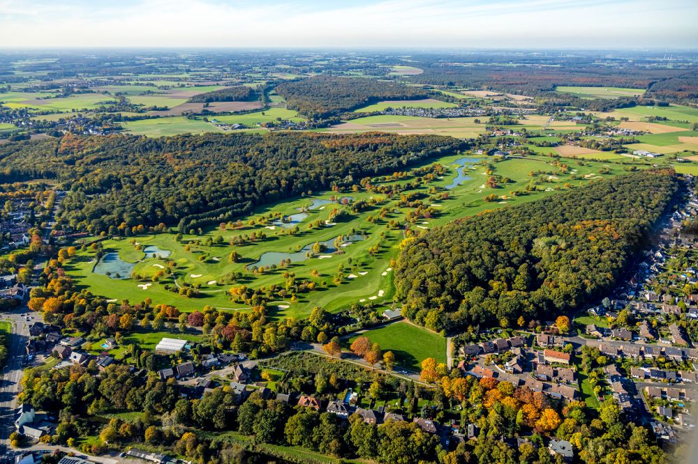 Kamp-Lintfort von oben - Golfplatz Golfclub Am Kloster-Kamp e.V. im Ortsteil Niersenbruch in Kamp-Lintfort im Bundesland Nordrhein-Westfalen, Deutschland
