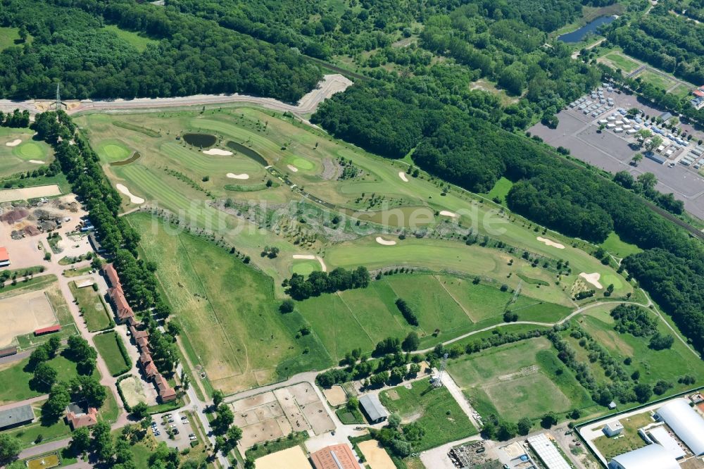 Luftbild Magdeburg - Golfplatz des Golfclub Magdeburg e.V. am Herrenkrug im Ortsteil Herrenkrug in Magdeburg im Bundesland Sachsen-Anhalt, Deutschland