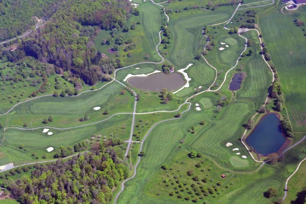 Luftaufnahme Kandern - Golfplatz des Golfclub Markgräflerland in Kandern im Bundesland Baden-Württemberg, Deutschland