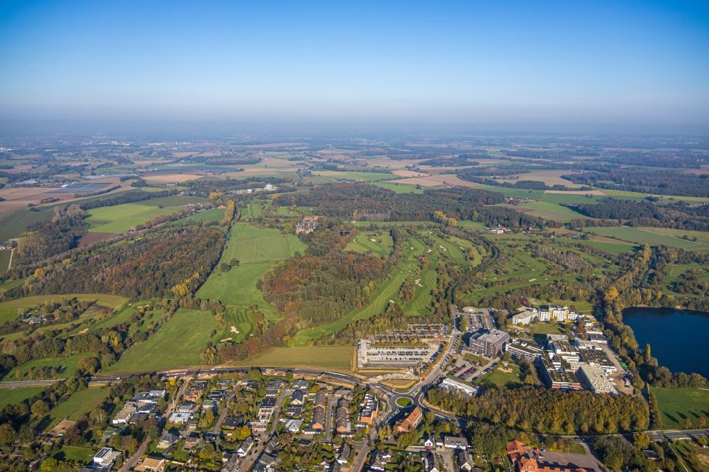 Luftaufnahme Geldern - Golfplatz Golfclub Schloss Haag e.V. in Geldern im Bundesland Nordrhein-Westfalen, Deutschland