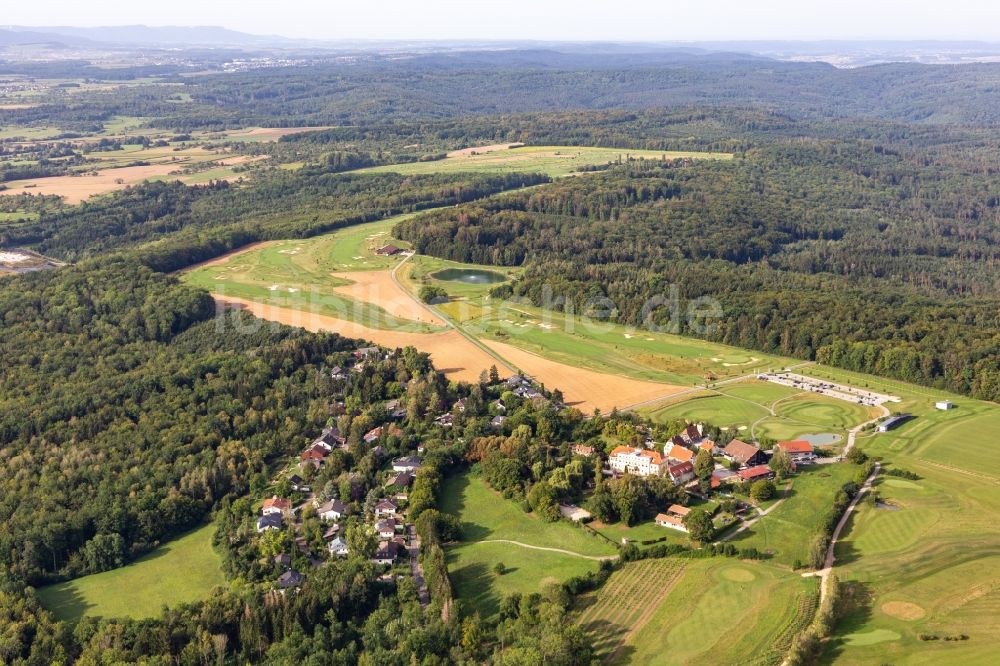 Kressbach von oben - Golfplatz Golfclub Schloss Kressbach in Kressbach im Bundesland Baden-Württemberg, Deutschland