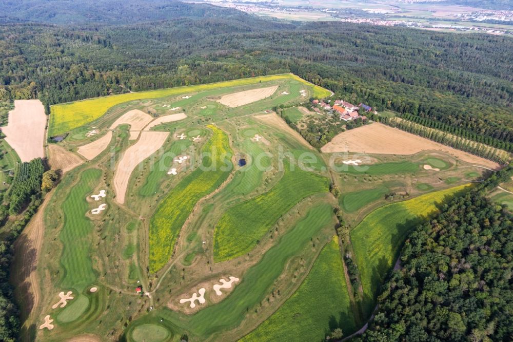 Luftaufnahme Kressbach - Golfplatz Golfclub Schloss Kressbach in Kressbach im Bundesland Baden-Württemberg, Deutschland