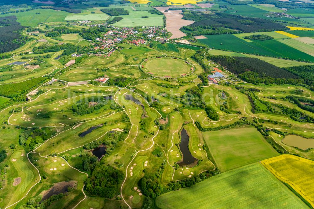 Göhren-Lebbin von oben - Golfplatz - Golfschule Fleesensee am Tannenweg in Göhren-Lebbin im Bundesland Mecklenburg-Vorpommern