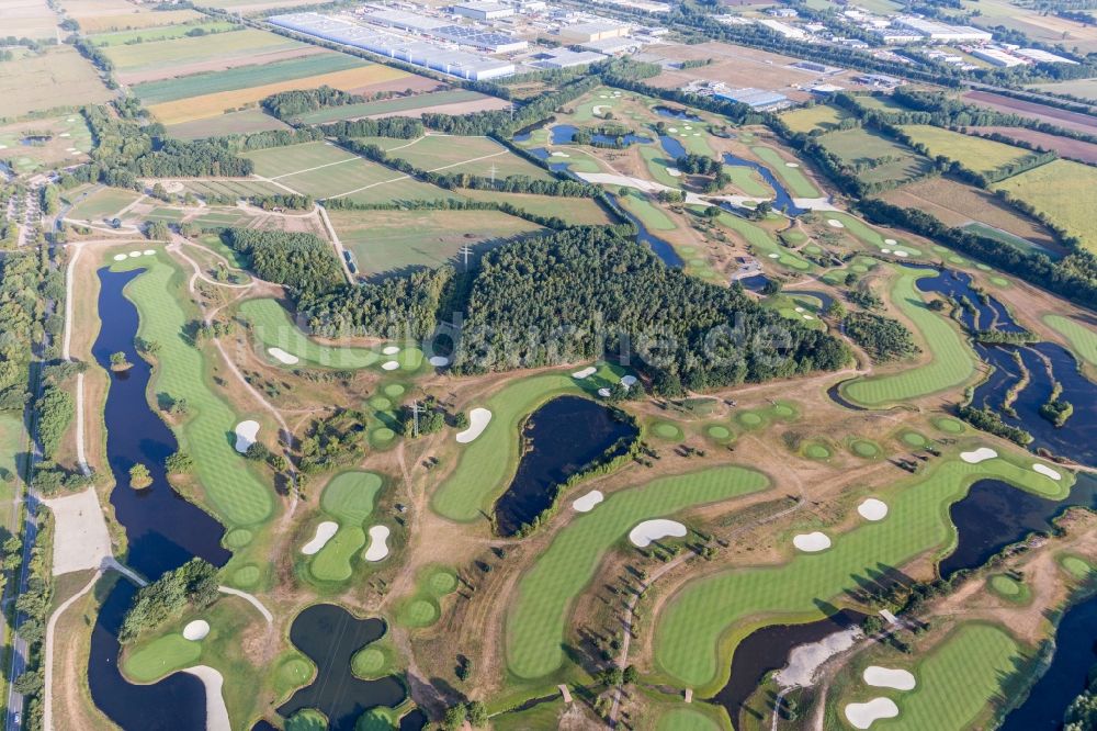 Winsen (Luhe) von oben - Golfplatz Green Eagle Golf Courses in Winsen (Luhe) im Bundesland Niedersachsen, Deutschland