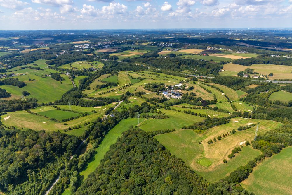 Heck aus der Vogelperspektive: Golfplatz Gut Berge in Heck im Bundesland Nordrhein-Westfalen, Deutschland