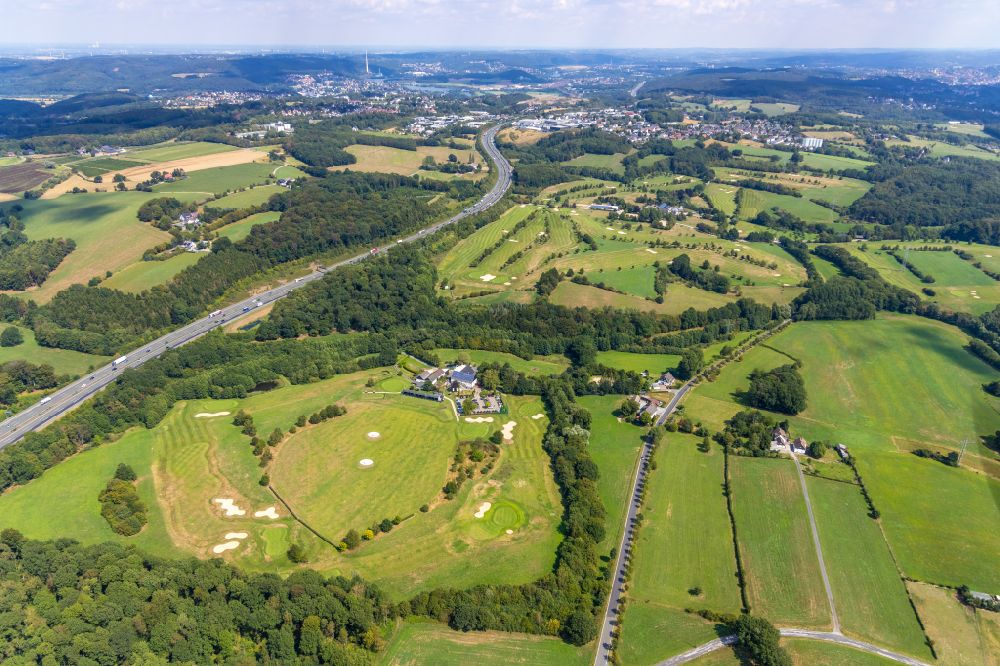 Heck von oben - Golfplatz Gut Berge in Heck im Bundesland Nordrhein-Westfalen, Deutschland