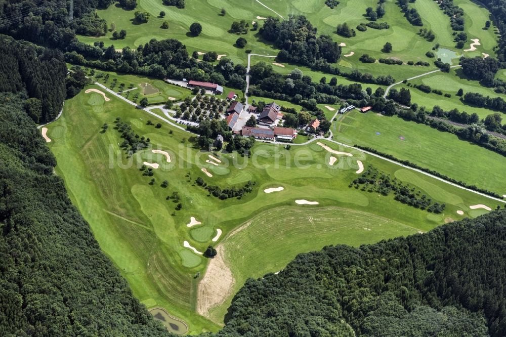 Starnberg aus der Vogelperspektive: Golfplatz Gut Rieden in Starnberg im Bundesland Bayern, Deutschland