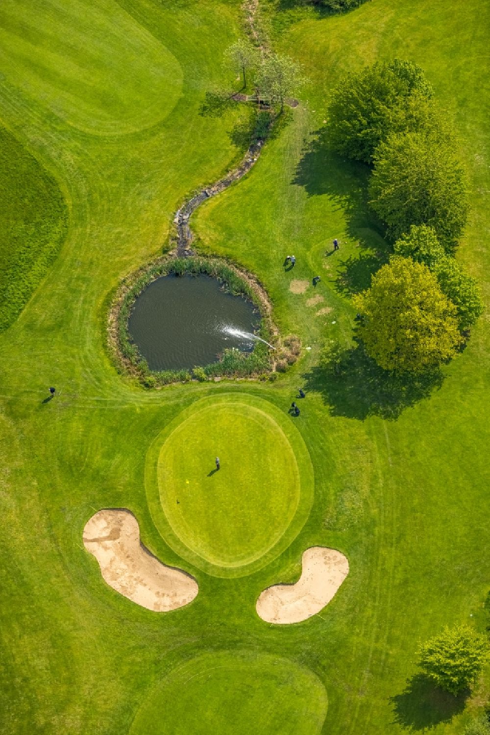 Herdecke von oben - Golfplatz Herdecke am Ackerweg in Herdecke im Bundesland Nordrhein-Westfalen, Deutschland