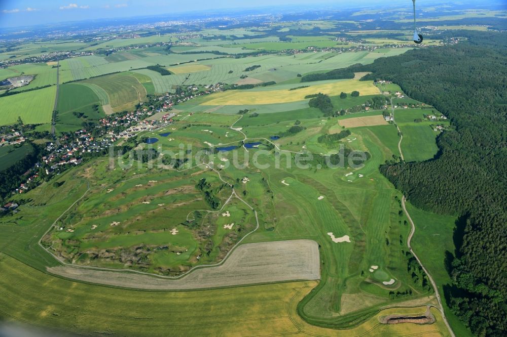 Luftaufnahme Herzogswalde - Golfplatz am Landbergweg in Herzogswalde im Bundesland Sachsen, Deutschland