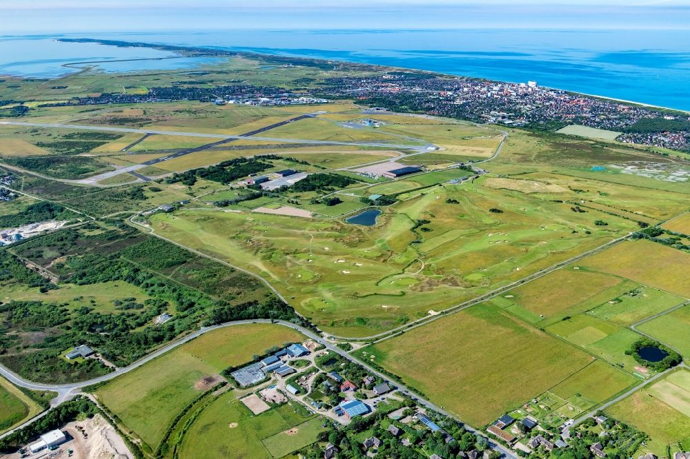 Luftbild Sylt - Golfplatz des Marine Golf Club Sylt eG im Ortsteil Tinnum in Sylt im Bundesland Schleswig-Holstein, Deutschland