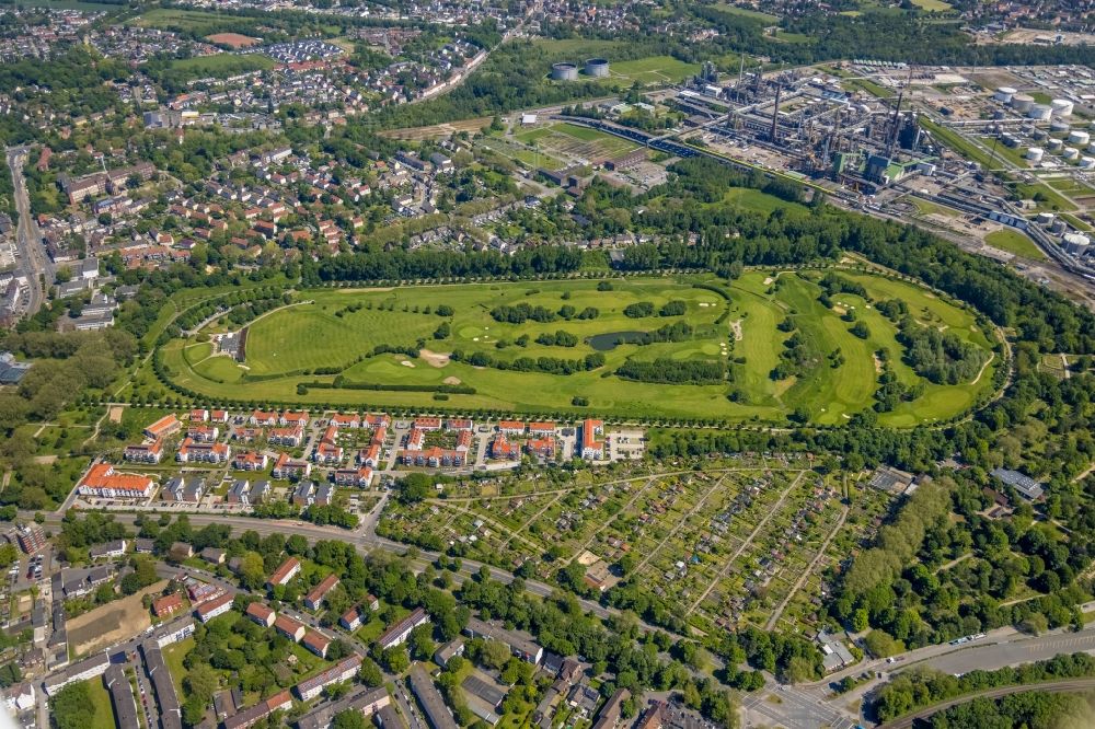 Gelsenkirchen aus der Vogelperspektive: Golfplatz der GC Schloß Horst GmbH & Co. KG an der Johannastraße in Gelsenkirchen im Bundesland Nordrhein-Westfalen, Deutschland