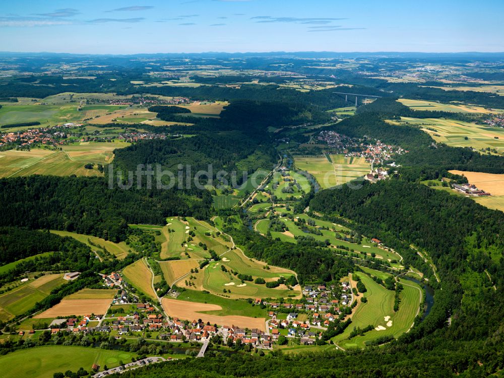 Starzach aus der Vogelperspektive: Golfplatz in Starzach im Bundesland Baden-Württemberg, Deutschland