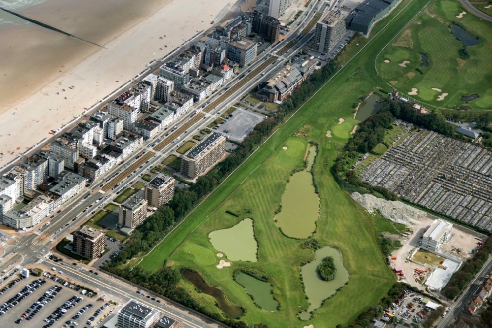 Luftaufnahme Ostende - Golfplatz des Wellington Golf Oostende in Ostende in Westflandern in Belgien