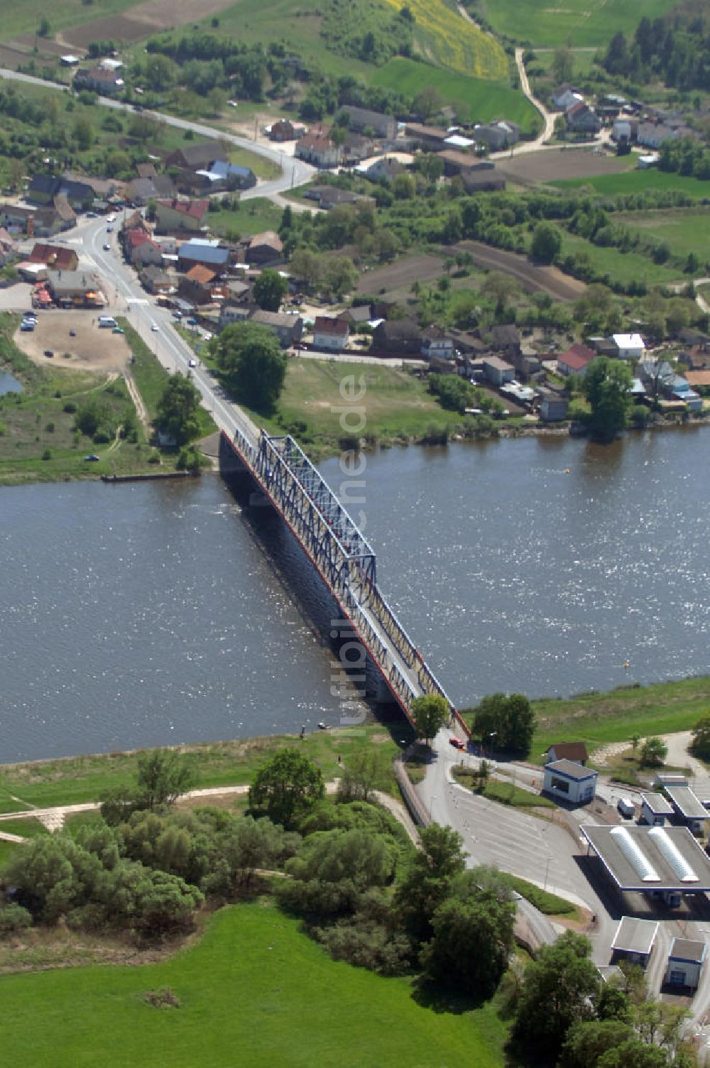 Luftbild SCHWEDT - Grenzübergangsstelle Schwedt an der Oder