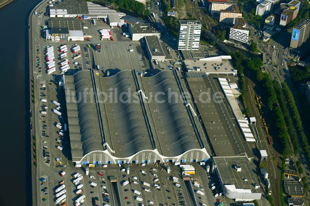 Luftaufnahme Hamburg - Großhandelszentrum für Blumen , Obst und Gemüse in Hamburg, Deutschland