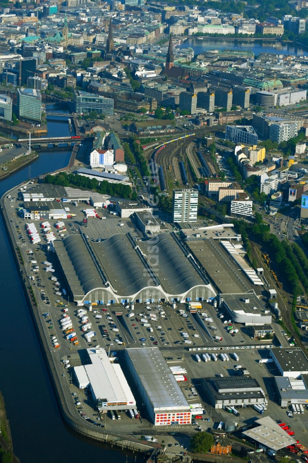 Luftbild Hamburg - Großhandelszentrum für Blumen , Obst und Gemüse in Hamburg, Deutschland