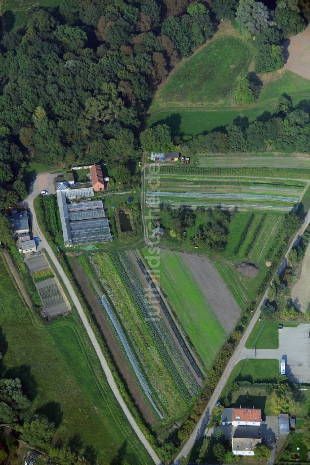 Luftaufnahme Ahrensfelde OT Blumberg - Gärtnerinnenhof Blumberg in Ahrensfelde im Bundesland Brandenburg