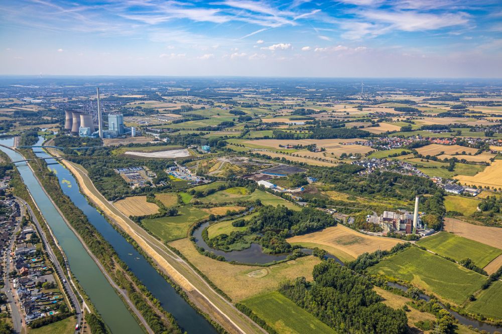 Werne von oben - GuD Kraftwerk Gersteinwerk der RWE AG in Werne im Bundesland Nordrhein-Westfalen, Deutschland