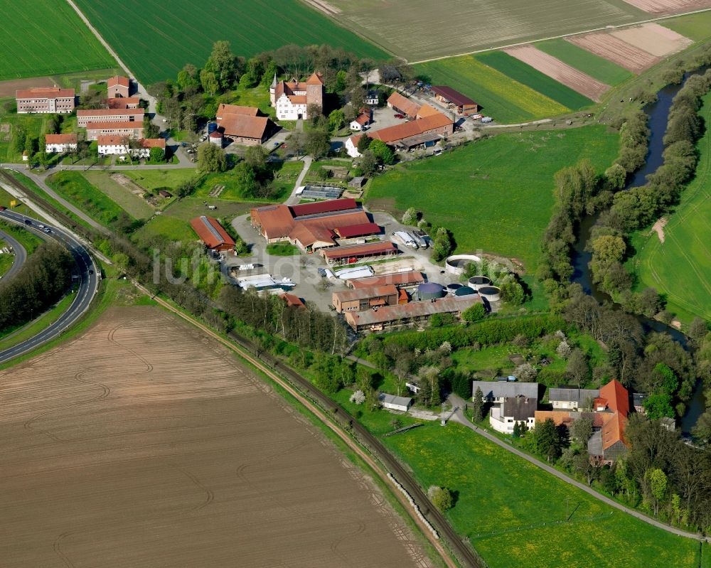 Luftbild Bad Hersfeld - Gutshaus und Landgut Landwirtschaftszentrum Eichhof in Bad Hersfeld im Bundesland Hessen, Deutschland
