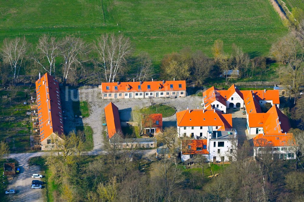 Luftbild Phöben - Gutshaus und Landgut Wiesengut Phöben in Phöben im Bundesland Brandenburg, Deutschland
