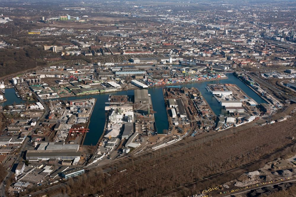 Luftaufnahme Dortmund - Hafen Dortmund im Bundesland Nordrhein-Westfalen