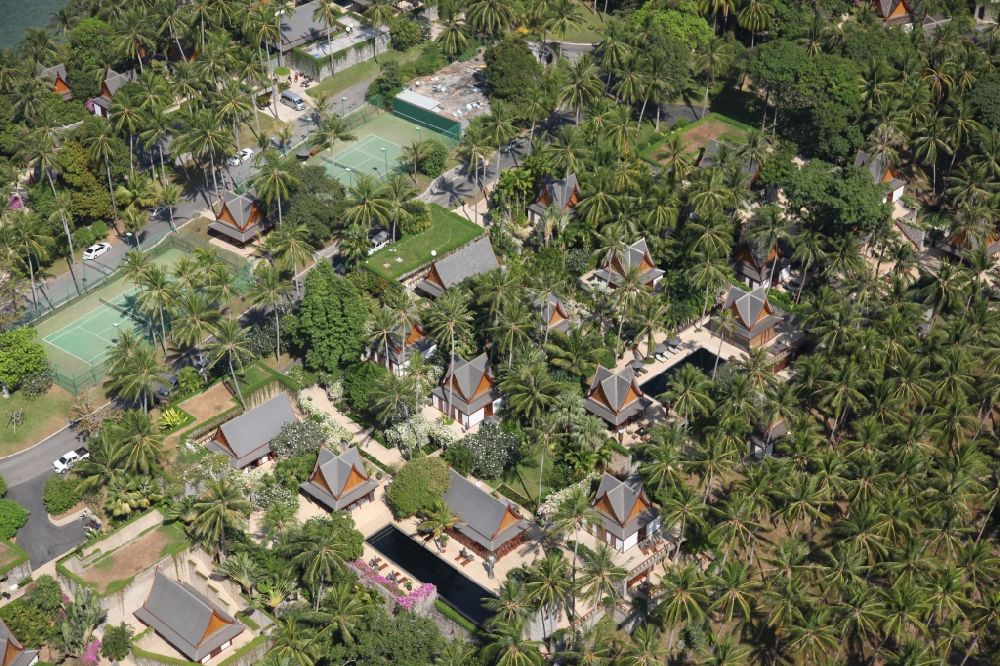 Luftaufnahme Choeng Thale - Halbinsel bei Choeng Thale auf der Insel Phuket in Thailand