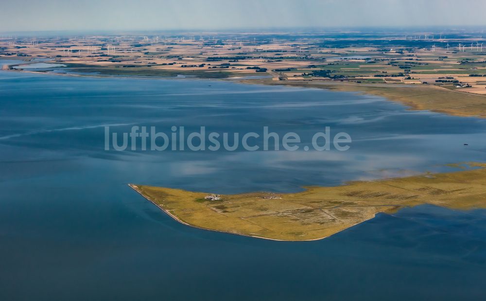 Luftbild Reußenköge - Halbinsel Hamburger Hallig in Reußenköge im Bundesland Schleswig-Holstein, Deutschland