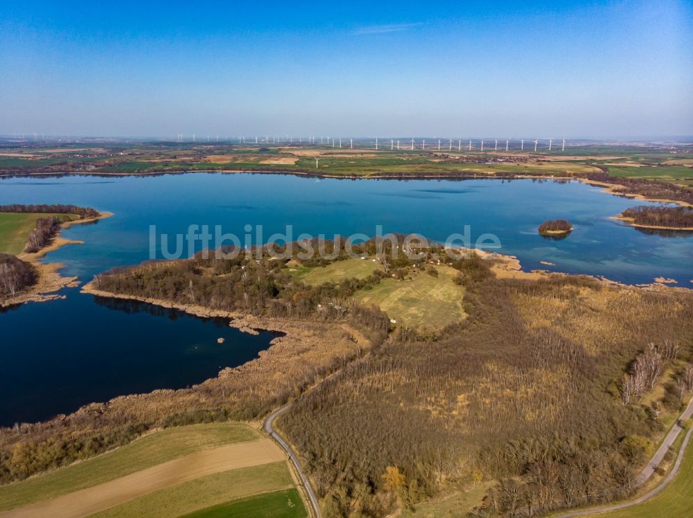 Luftbild Chorin - Halbinsel im Parsteinsee Pehlitzwerder in Chorin im Bundesland Brandenburg, Deutschland
