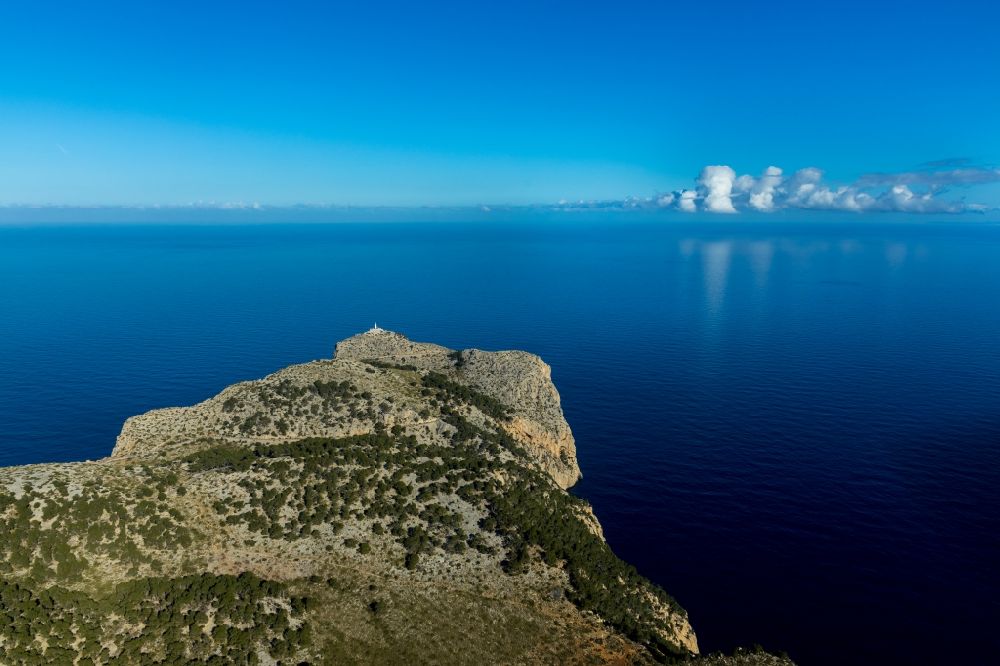Luftaufnahme Pollenca - Halbinsel in Pollenca in Balearische Insel Mallorca, Spanien