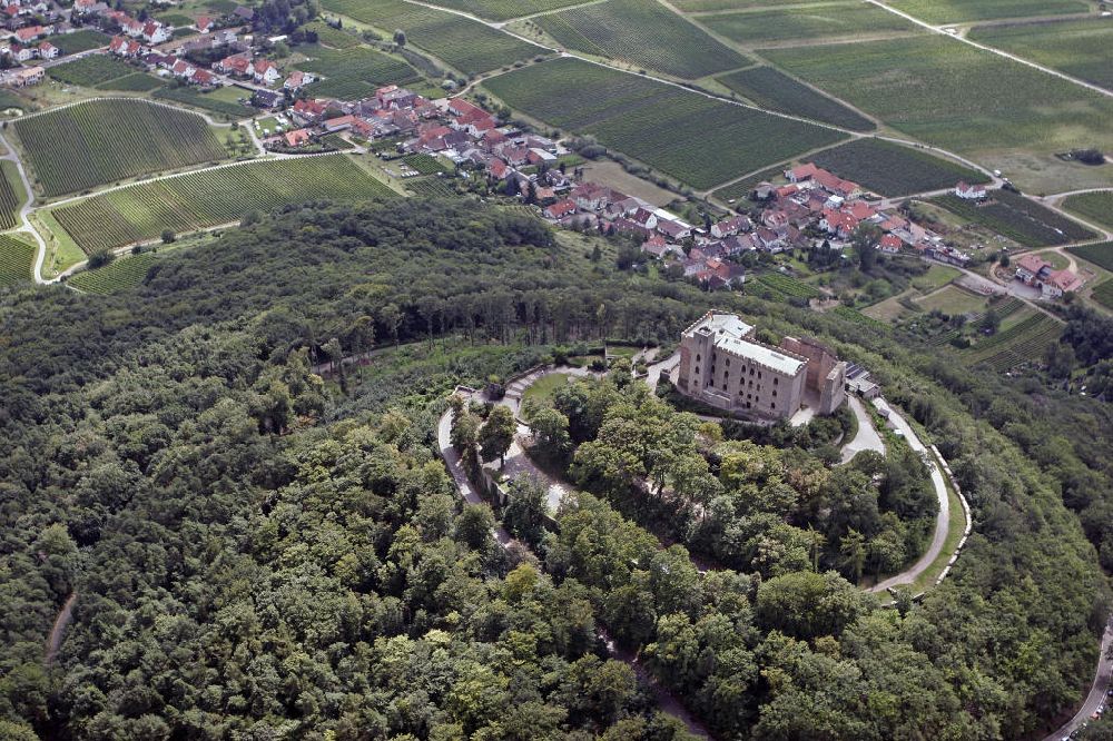 Hambach aus der Vogelperspektive: Hambacher Schloss