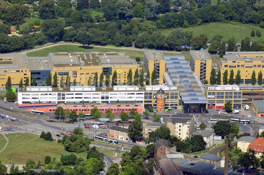 Luftaufnahme Potsdam - Hauptbahnhof und Bahnhofspassagen Potsdam im Bundesland Brandenburg