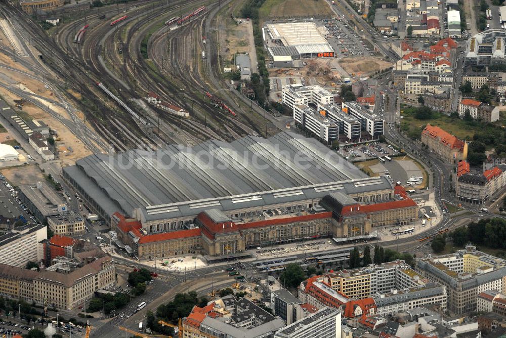 Leipzig aus der Vogelperspektive: Hauptbahnhof Leipzig