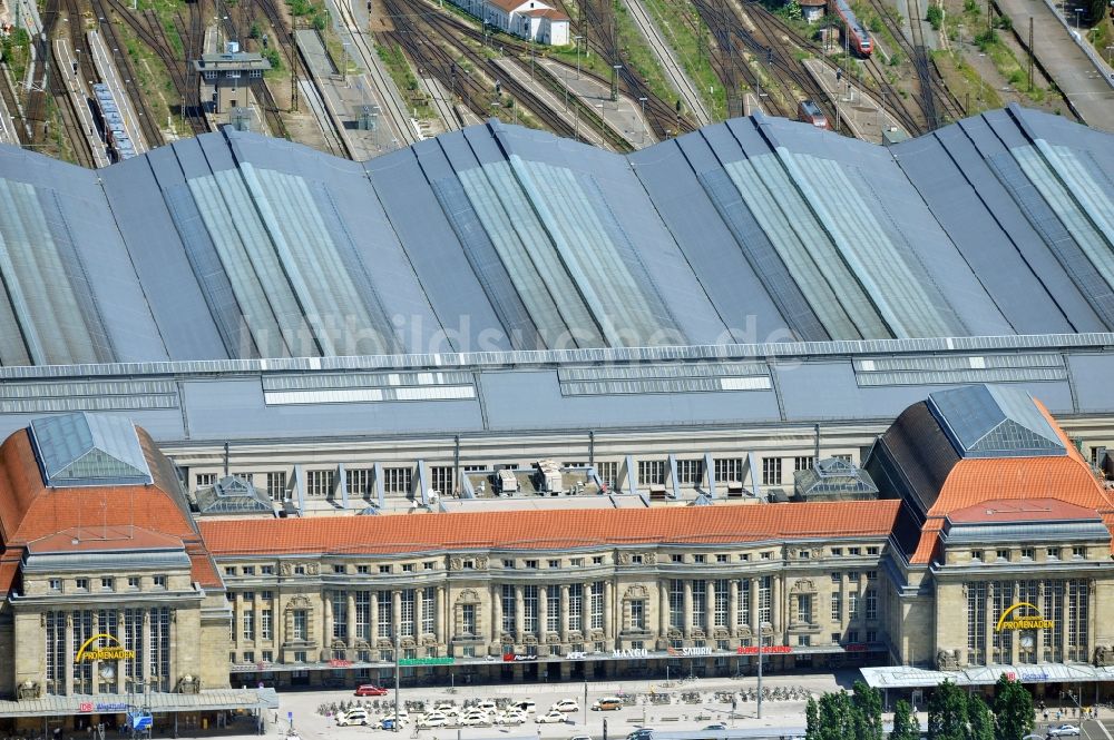 Leipzig von oben - Hauptbahnhof Leipzig