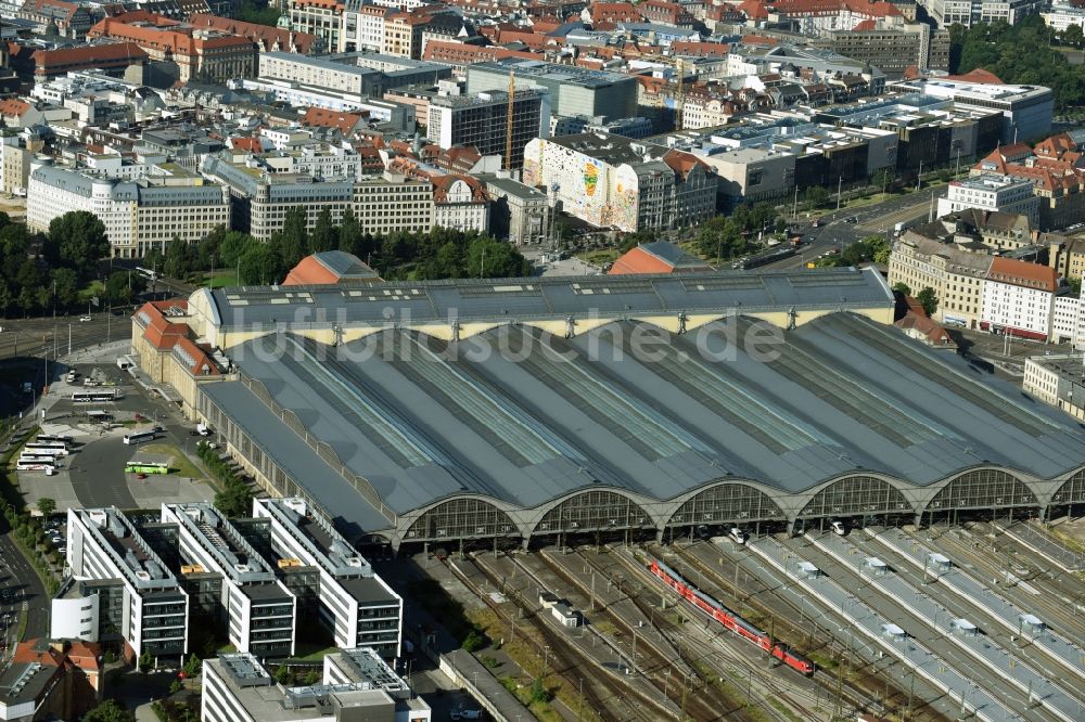 Luftbild Leipzig - Hauptbahnhof in Leipzig im Bundesland Sachsen
