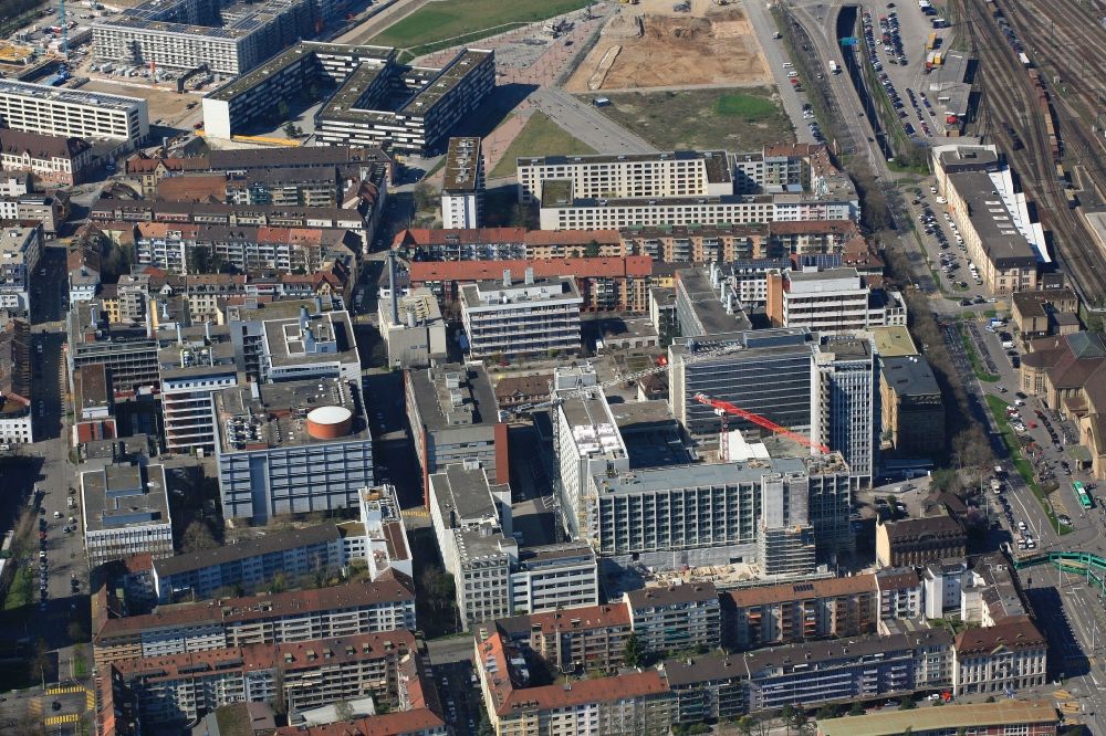 Luftbild Basel - Hauptsitz der Syngenta in Basel in der Schweiz