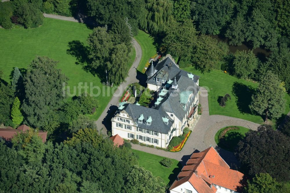 Luftbild Westerkappeln - Haus Langenbrück mit Parkanlage in Westerkappeln im Bundesland Nordrhein-Westfalen